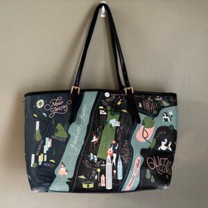Unique Spartina 449 NYC Map Tote Bag
